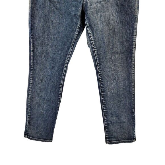 Ethyl Classic Womens Stretch Denim Jeans Sz 14 Mid-Rise Slim Fit Dark Wash - Picture 6 of 12